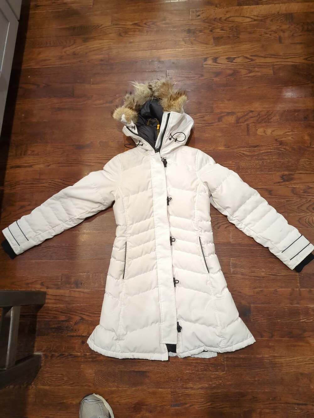 Canada Goose Lorette Parka Black Label Size 2XS Silverbirch